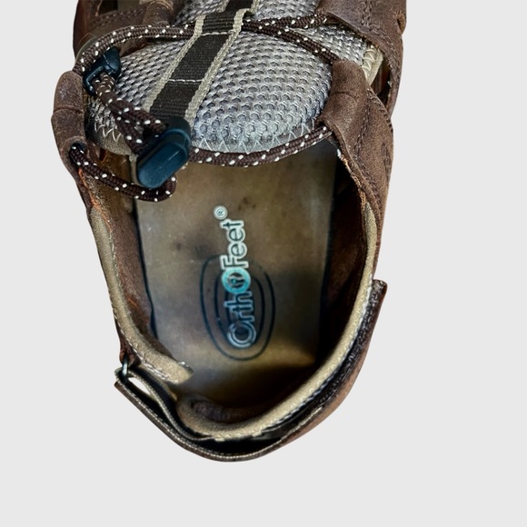 Orthofeet Men's Clearwater Heel Strap Leather
Sandal Shoe 13 2E Wide Brown - Picture 8 of 8